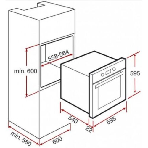 Lò nướng Teka HE 635 3 Kích thước lò nướng Teka HE 635