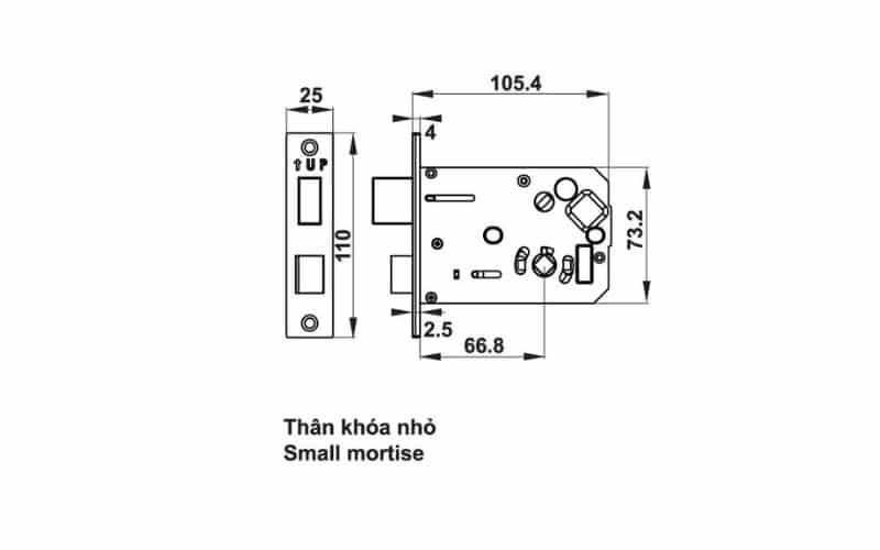Thiết kế của Khóa điện tử Hafele 912.05.582 Thiết kế của Khóa điện tử Hafele 912.05.582