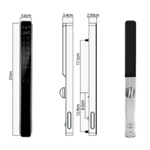 Kích thước khóa cửa điện tử Avolock AN-399F-Grey